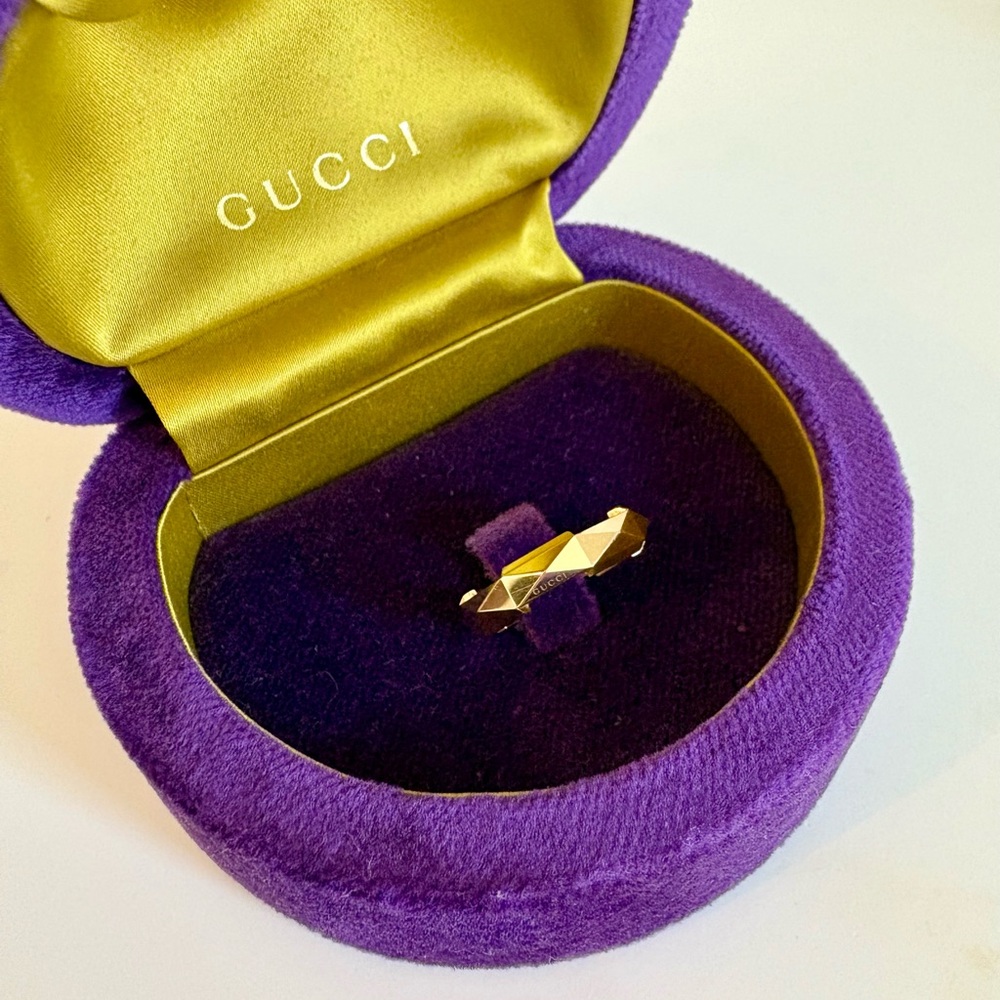 GUCCI Link to Love 18k gold ring